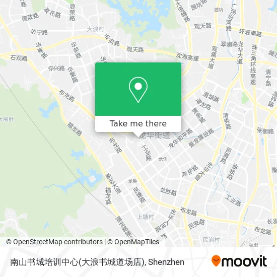 南山书城培训中心(大浪书城道场店) map