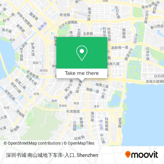 深圳书城·南山城地下车库-入口 map