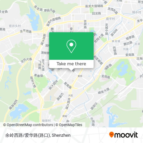 余岭西路/爱华路(路口) map