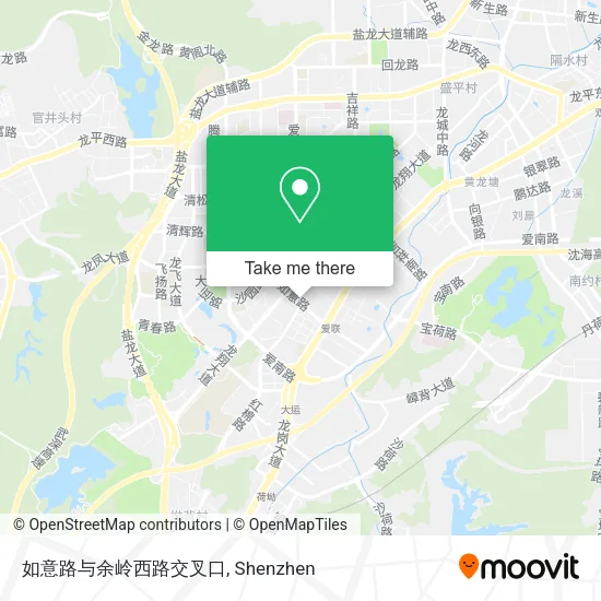 如意路与余岭西路交叉口 map