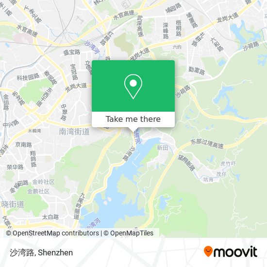 沙湾路 map
