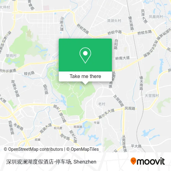 深圳观澜湖度假酒店-停车场 map