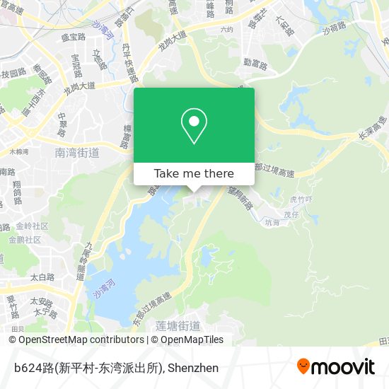 b624路(新平村-东湾派出所) map