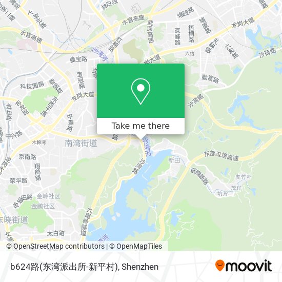 b624路(东湾派出所-新平村) map