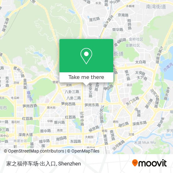 家之福停车场-出入口 map