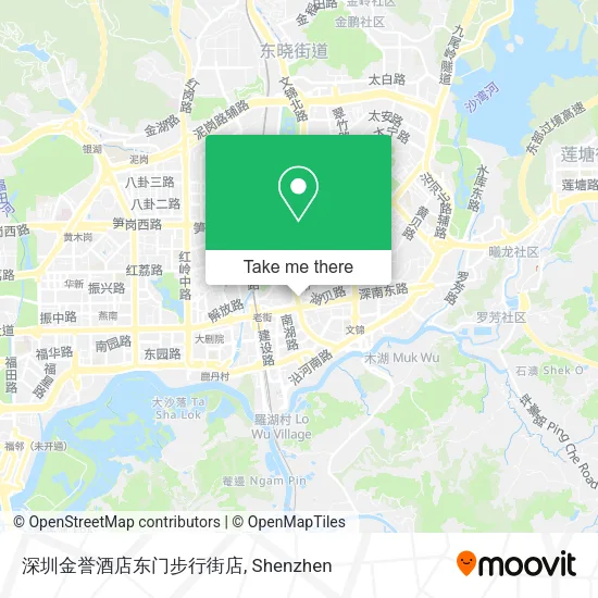 深圳金誉酒店东门步行街店 map