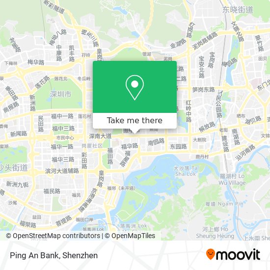 Ping An Bank map