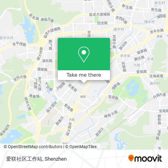 爱联社区工作站 map