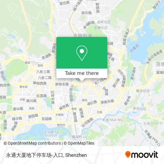 永通大厦地下停车场-入口 map