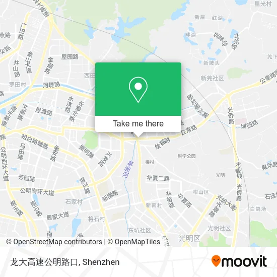 龙大高速公明路口 map