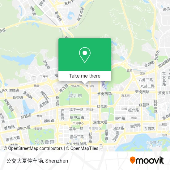 公交大夏停车场 map