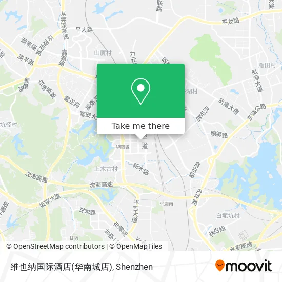 维也纳国际酒店(华南城店) map
