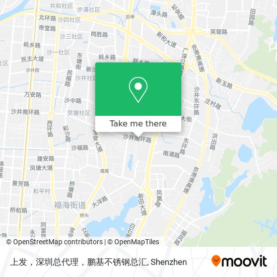 上发，深圳总代理，鹏基不锈钢总汇 map