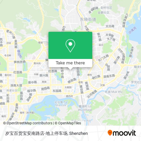 岁宝百货宝安南路店-地上停车场 map