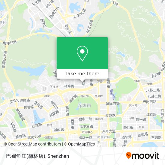 巴蜀鱼庄(梅林店) map