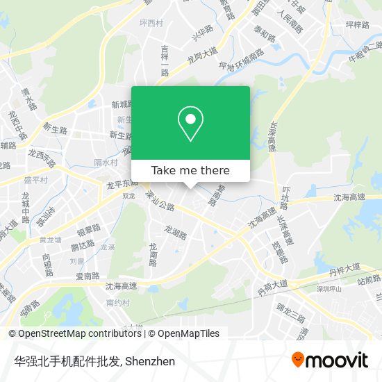 华强北手机配件批发 map