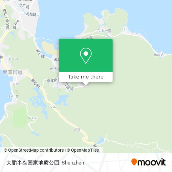 大鹏半岛国家地质公园 map