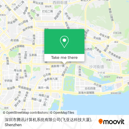 深圳市腾讯计算机系统有限公司(飞亚达科技大厦) map