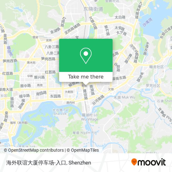 海外联谊大厦停车场-入口 map