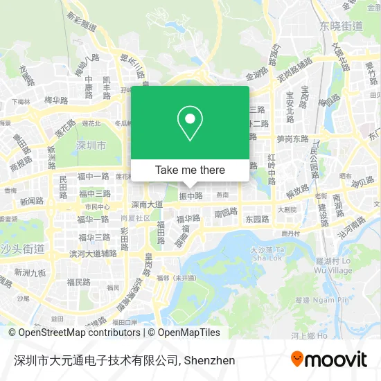 深圳市大元通电子技术有限公司 map