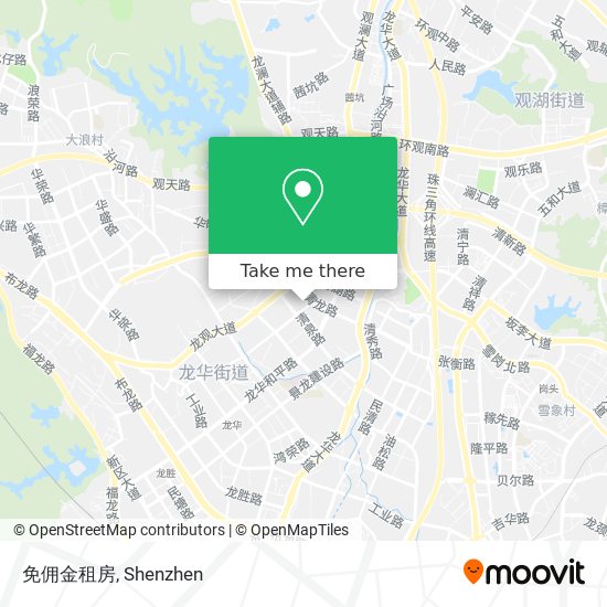 免佣金租房 map