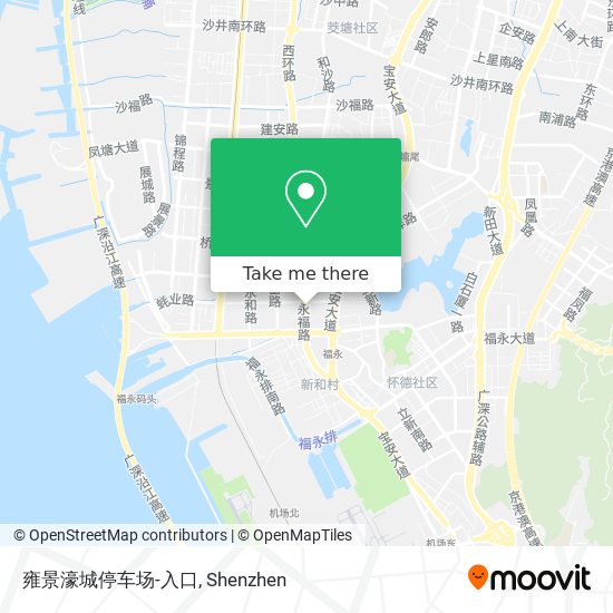 雍景濠城停车场-入口 map