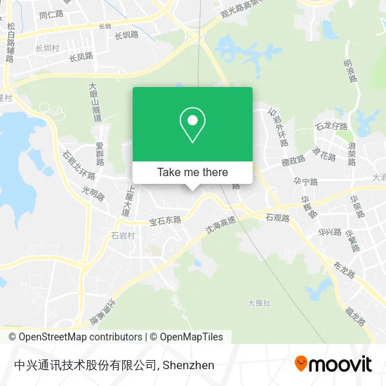 中兴通讯技术股份有限公司 map