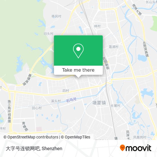 大字号连锁网吧 map