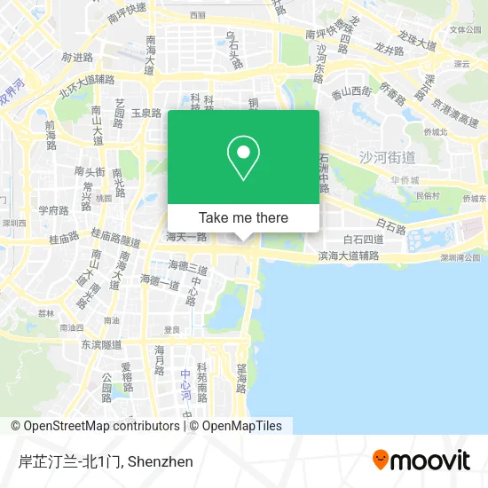 岸芷汀兰-北1门 map