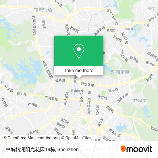 中航格澜阳光花园18栋 map