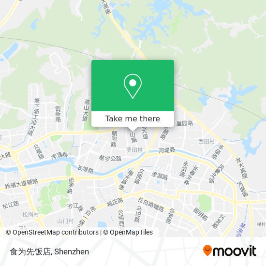 食为先饭店 map