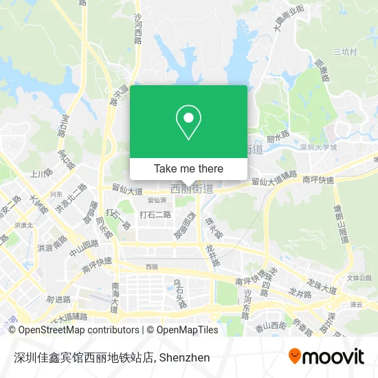 深圳佳鑫宾馆西丽地铁站店 map