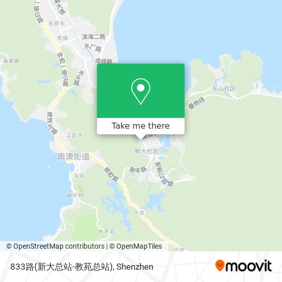 833路(新大总站-教苑总站) map