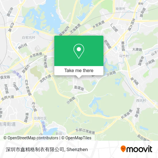 深圳市鑫精格制衣有限公司 map