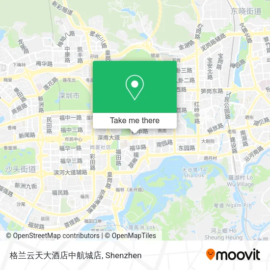 格兰云天大酒店中航城店 map