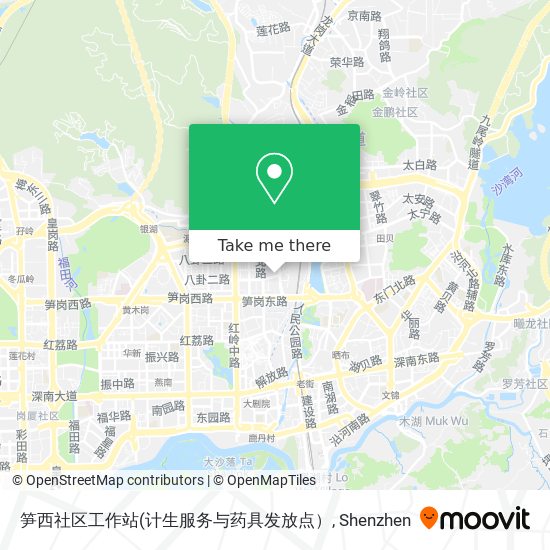 笋西社区工作站 map
