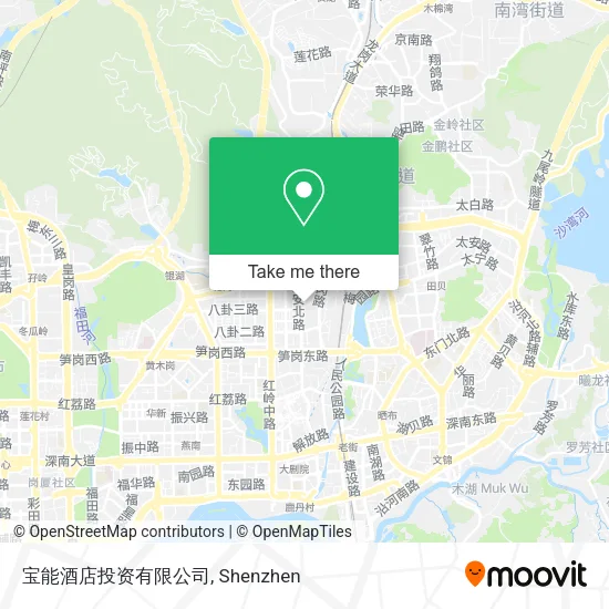 宝能酒店投资有限公司 map