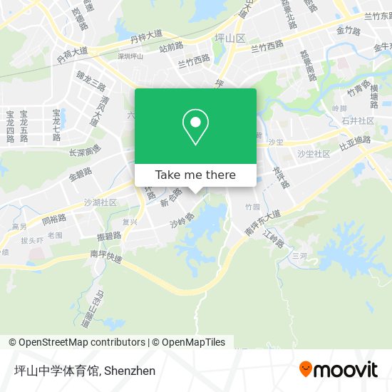 坪山中学体育馆 map