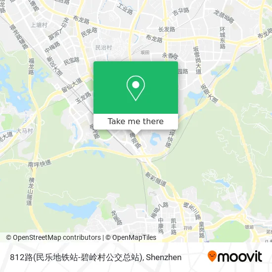 812路(民乐地铁站-碧岭村公交总站) map