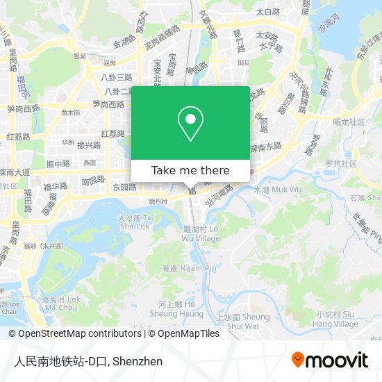 人民南地铁站-D口 map