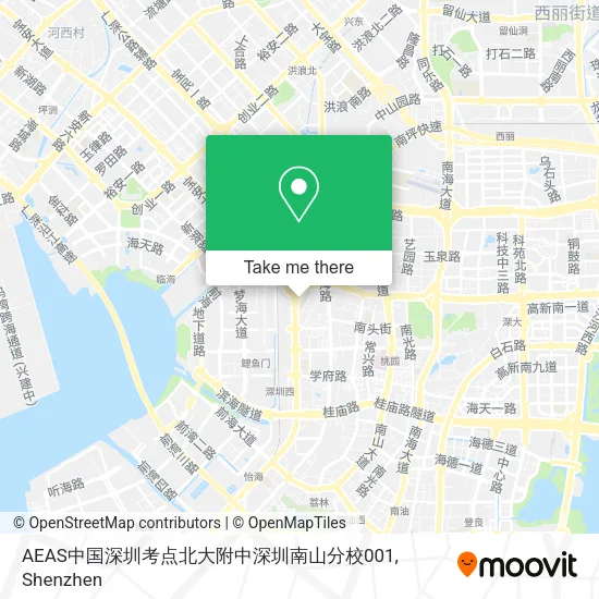 AEAS中国深圳考点北大附中深圳南山分校001 map