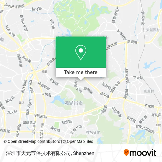 深圳市天元节保技术有限公司 map