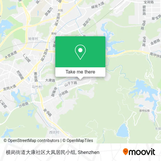 横岗街道大康社区大凤居民小组 map