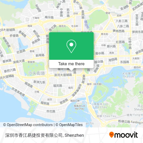 深圳市香江易捷投资有限公司 map