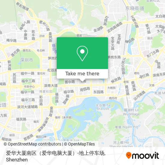 爱华大厦南区（爱华电脑大厦）-地上停车场 map