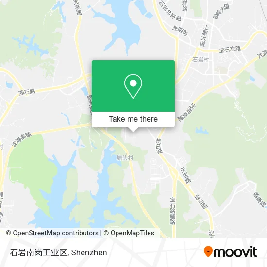石岩南岗工业区 map