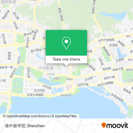 港中旅华贸 map
