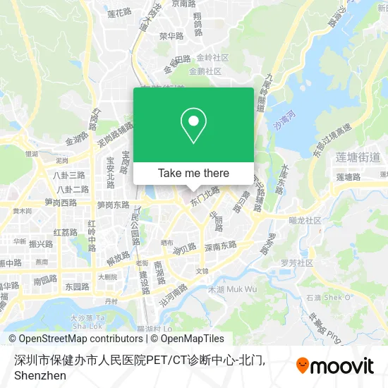 深圳市保健办市人民医院PET/CT诊断中心-北门 map