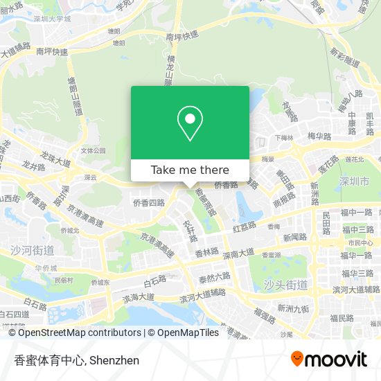香蜜体育中心 map