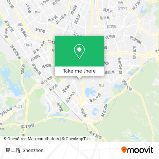 民丰路 map